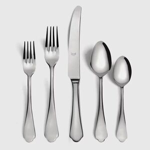 New! Mepra Dolce Vita Flatware in Polished Stainless Steel 5 Piece Set